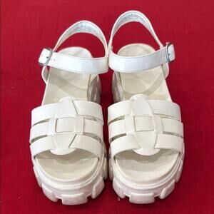Wild Fable White Chunky Platform Sandals